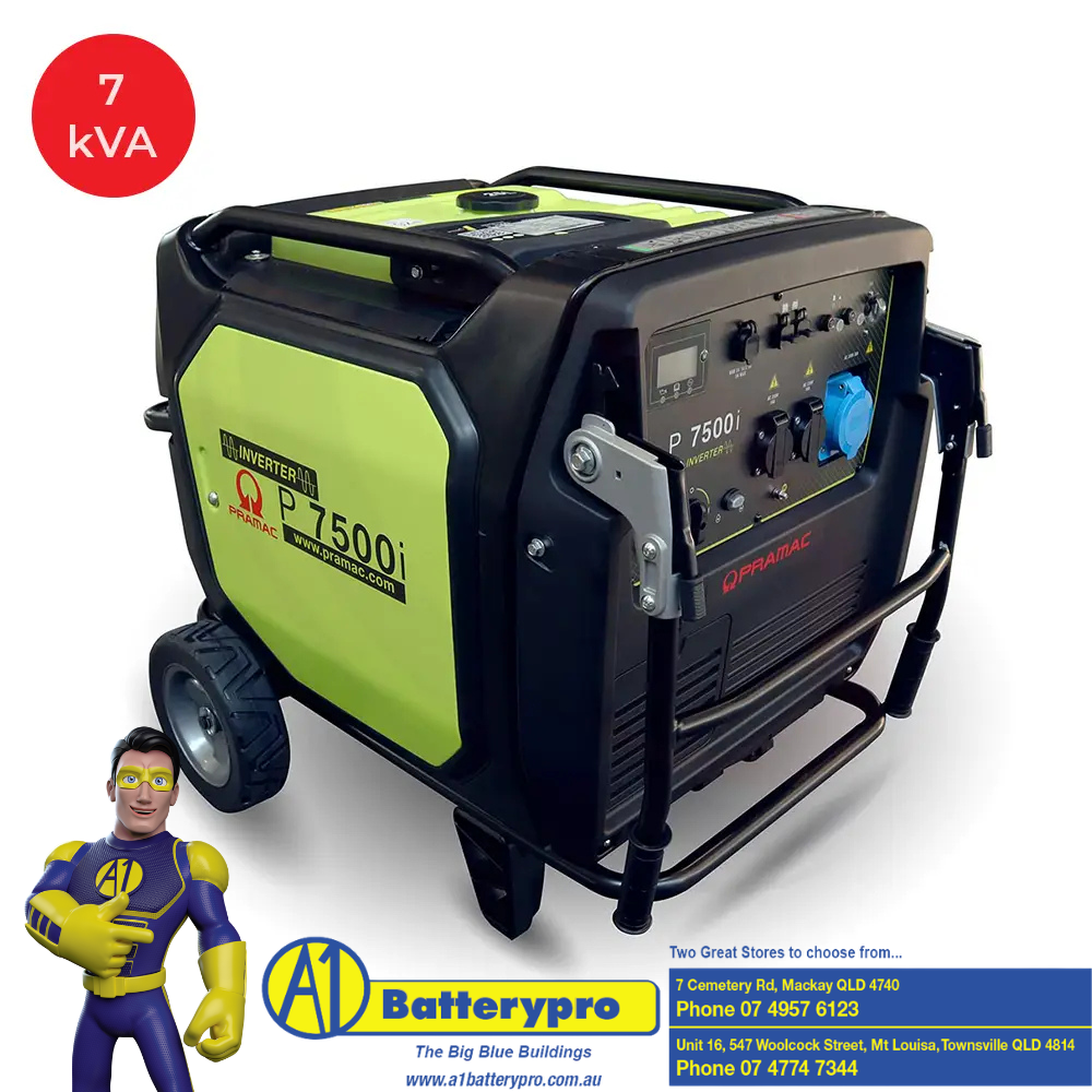 Pramac P7500i 7kW petrol inverter generator for high-capacity portable and backup power